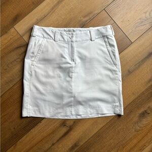 Women’s Nike Dri-Fit Golf Skort, White, Size 6
